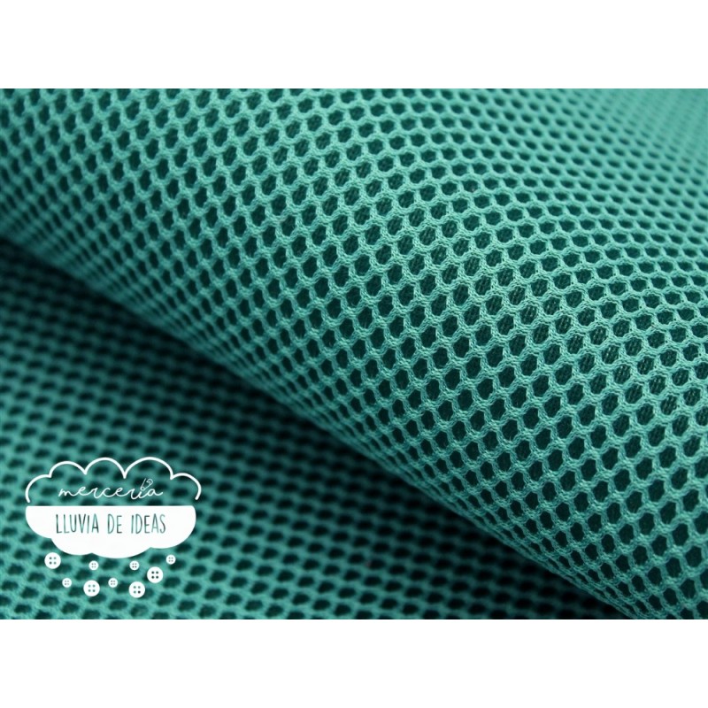 Tejido Mesh 3D Verde pato Tejido Mesh 3D Verde pato