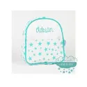 Mochila Estrellas Menta infantil personalizada