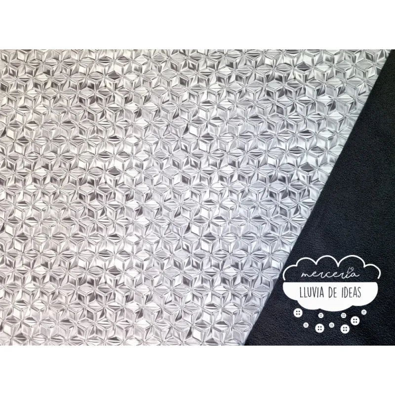 Softshell estampado Cubos 3D gris