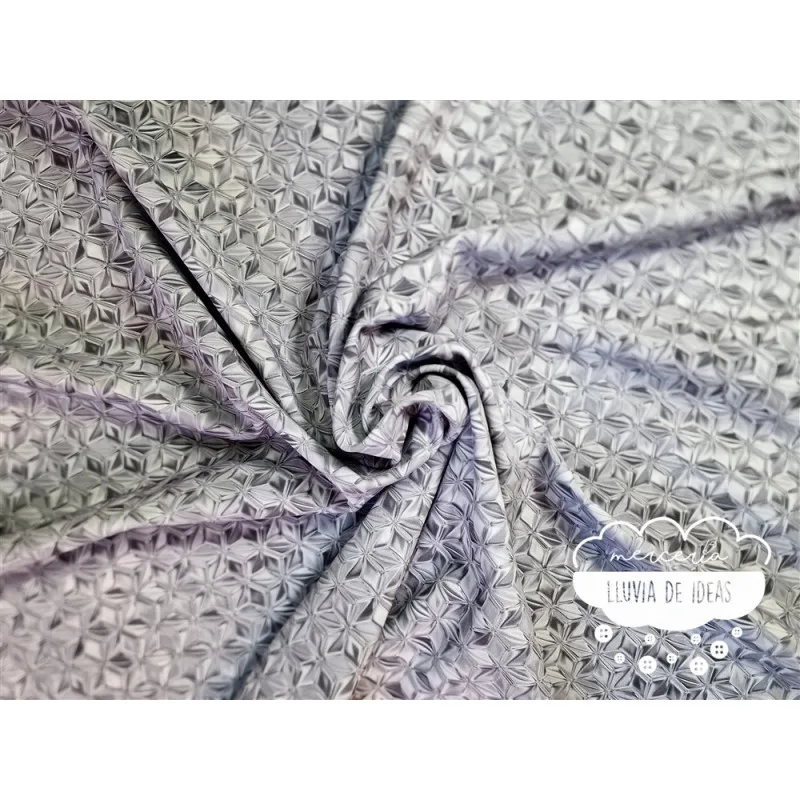 Softshell estampado Cubos 3D gris
