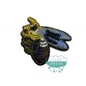 Aplicación decorativa bordada con piedra y rocalla - Abejorro Mercería Lluvia de Ideas