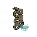 Aplicación decorativa bordada con piedra y rocalla - Serpiente Mercería Lluvia de Ideas