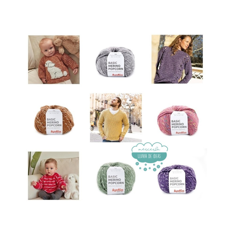 Lana Basic Merino Popcorn Katia Lana Basic Merino Popcorn Katia