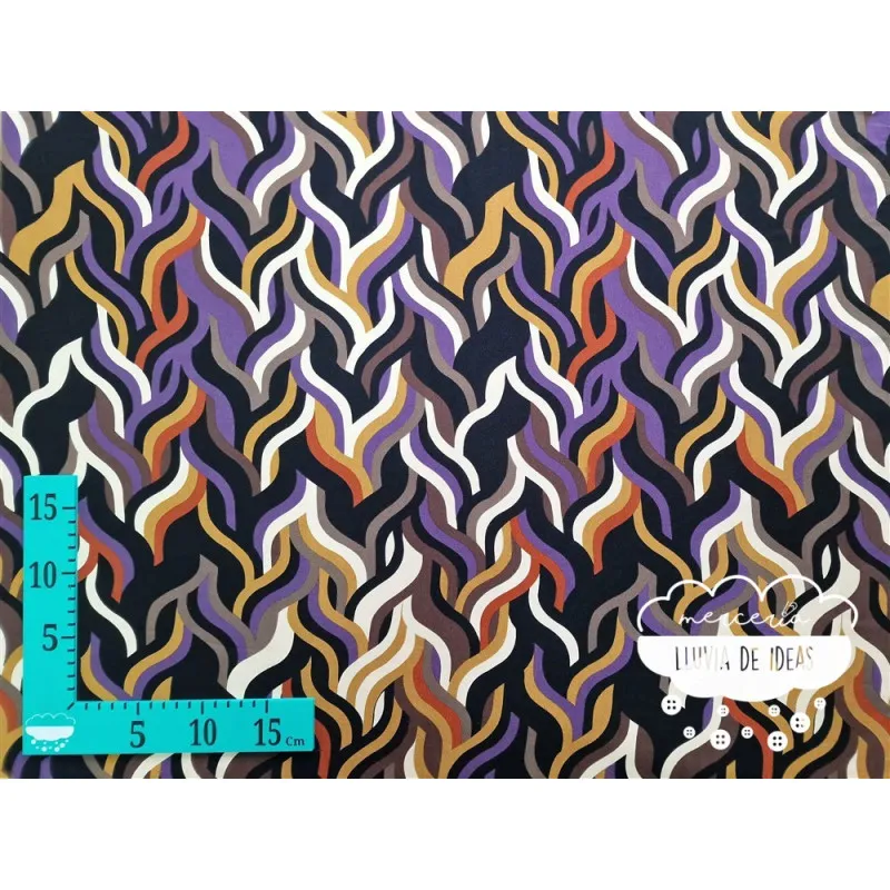 Sarga viscosa estampada Retro