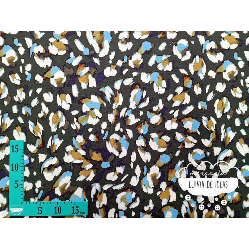 Crêpe viscosa estampado Acuarela