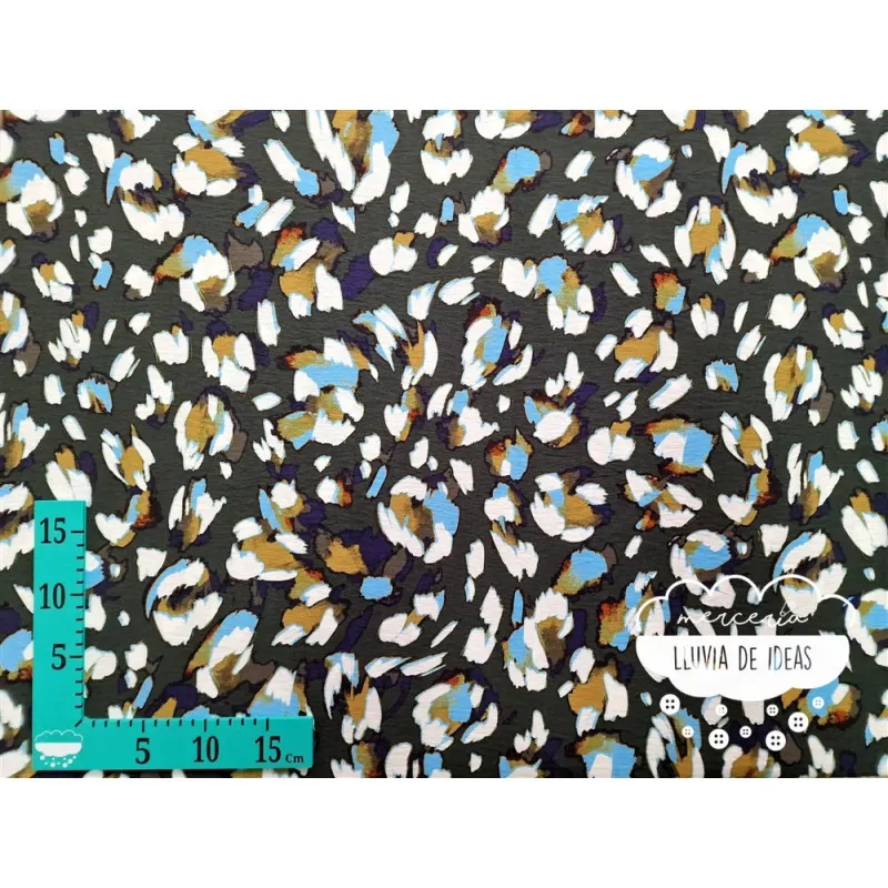 Crêpe viscosa estampado Acuarela