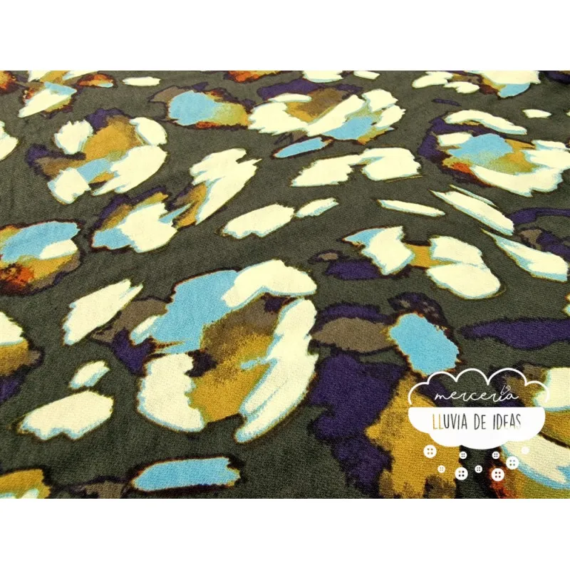 Crêpe viscosa estampado Acuarela