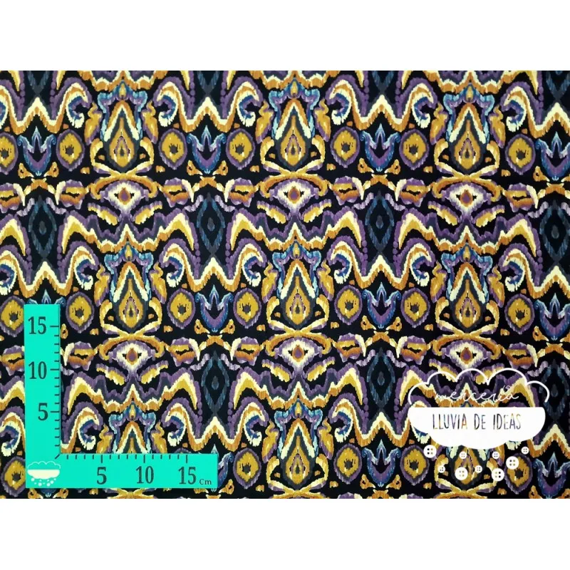 Gasa crêpe viscosa estampado Bombay