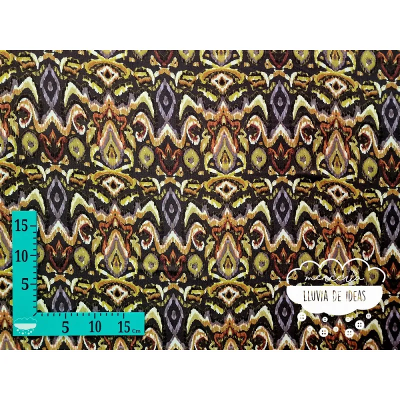 Gasa crêpe viscosa estampado Bombay