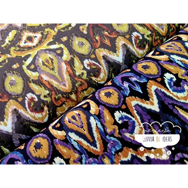 Gasa crêpe viscosa estampado Bombay