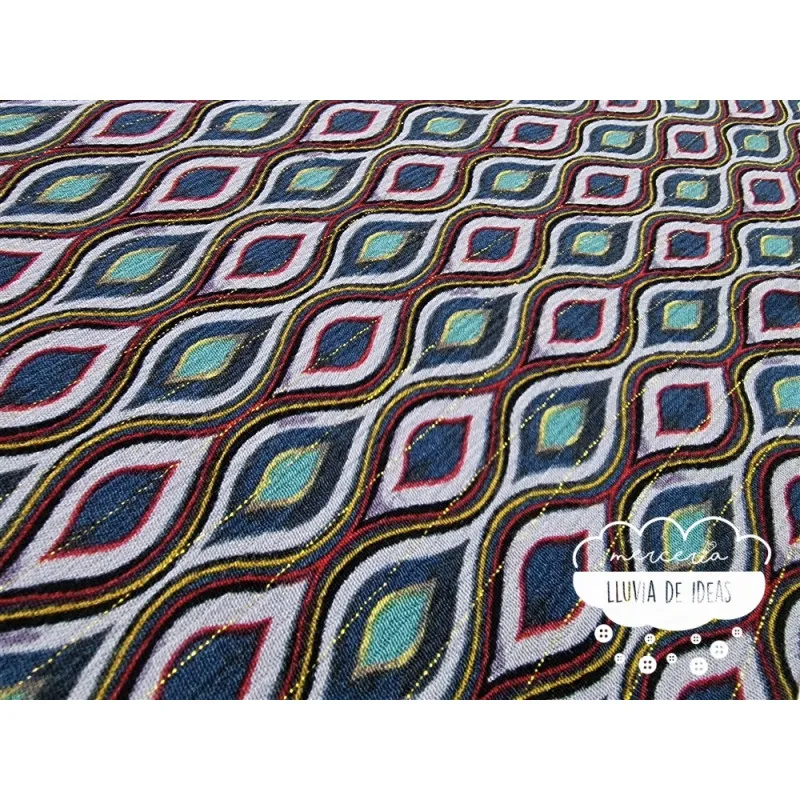 Gasa crêpe viscosa estampado Delhi