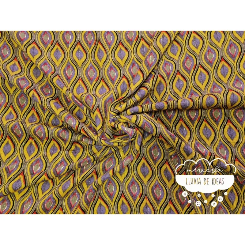 Gasa crêpe viscosa estampado Delhi