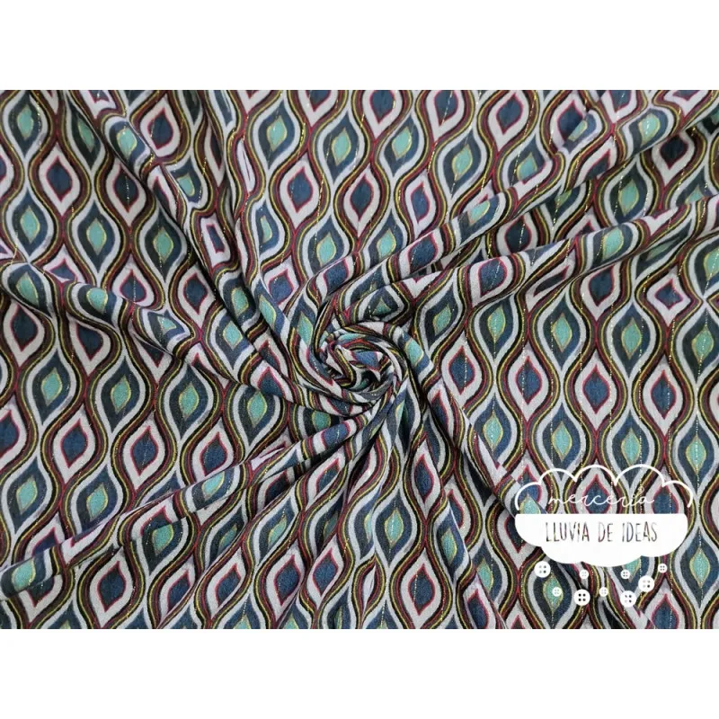 Gasa crêpe viscosa estampado Delhi