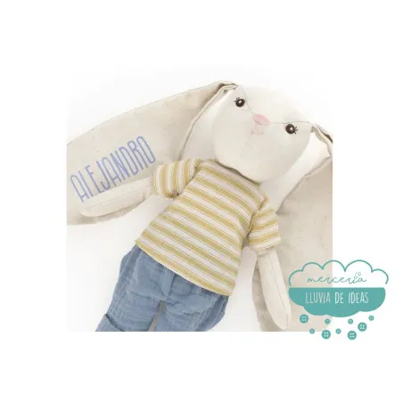 Conejito de trapo personalizado
