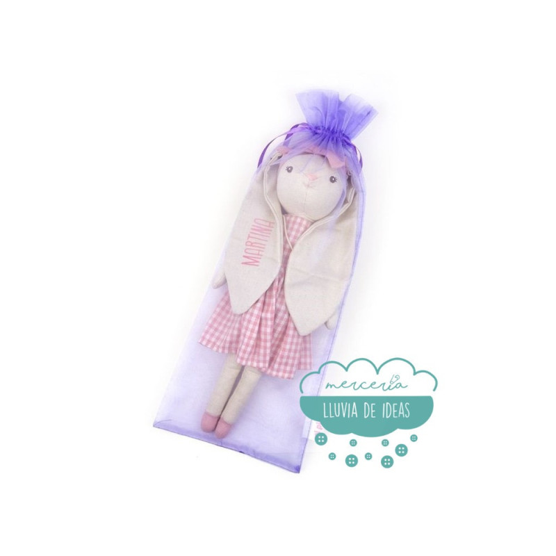 Conejito de trapo personalizado