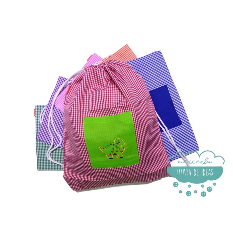 Mochila saco infantil 🌧️Mercería Lluvia de Ideas🌧️