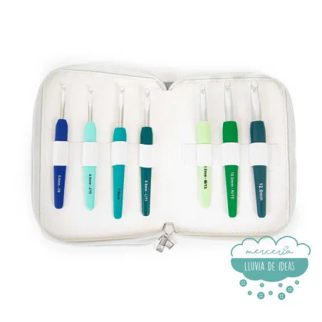 Set ganchillos ergonómicos Katia