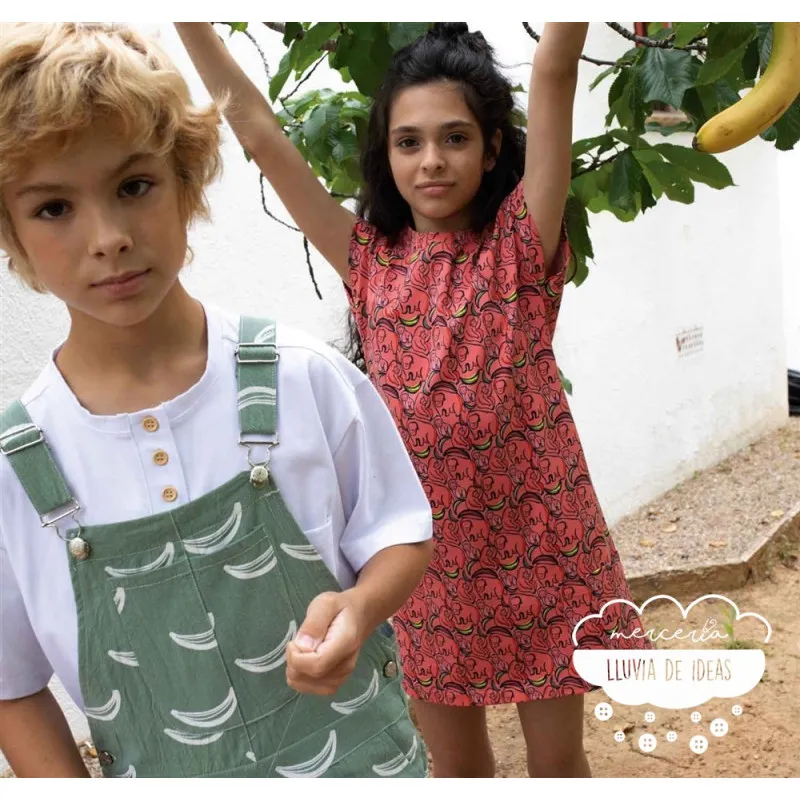 Algodón rústico Bananas