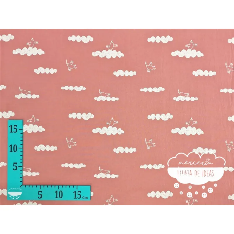 Algodón rústico Nubes