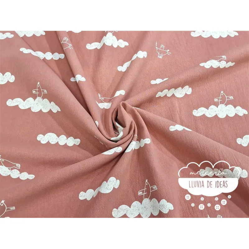 Algodón rústico Nubes