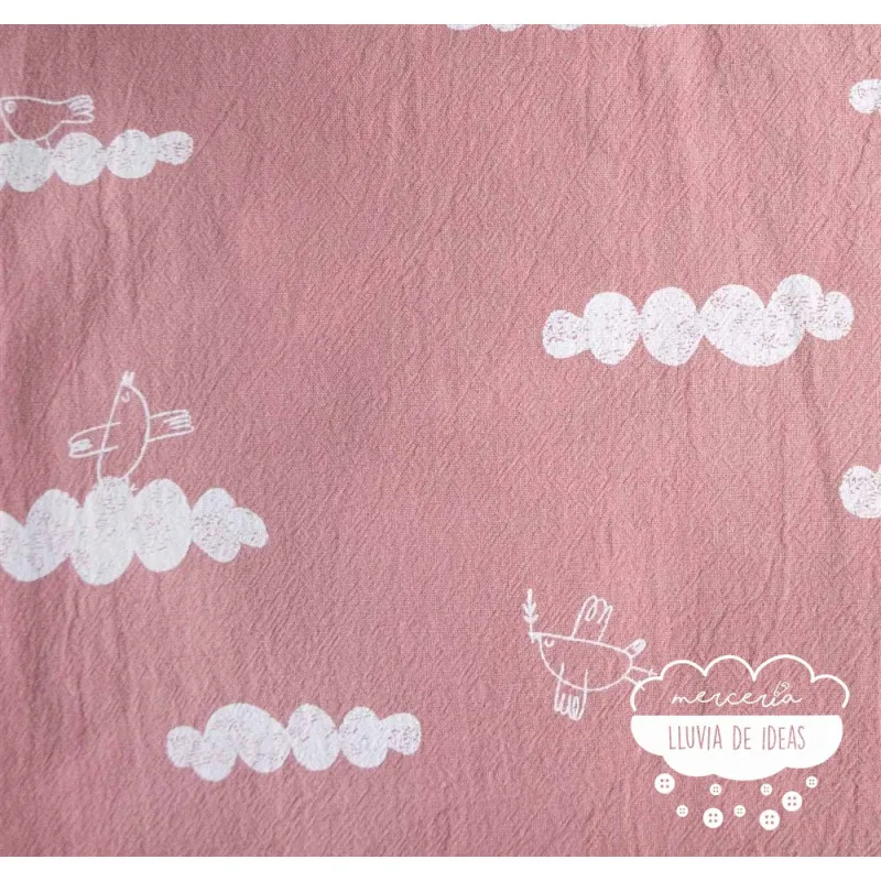 Algodón rústico Nubes