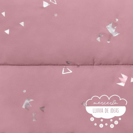 Acolchado Coronas plata