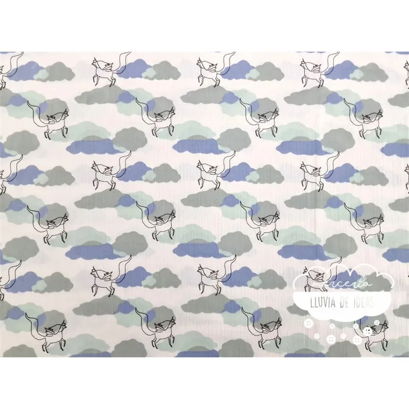 Muselina infantil Unicornios