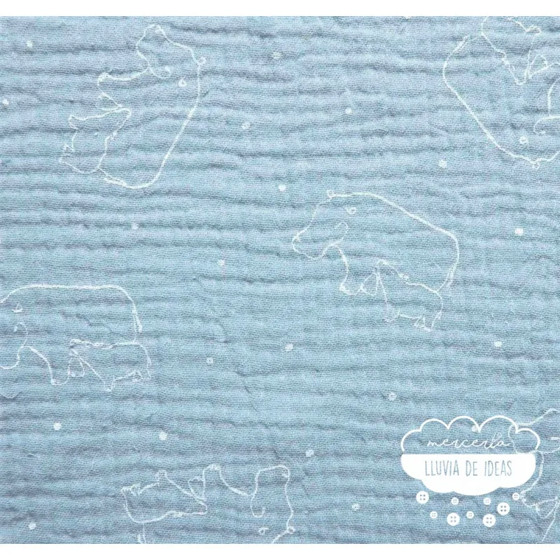 Muselina infantil Hipopótamos Katia