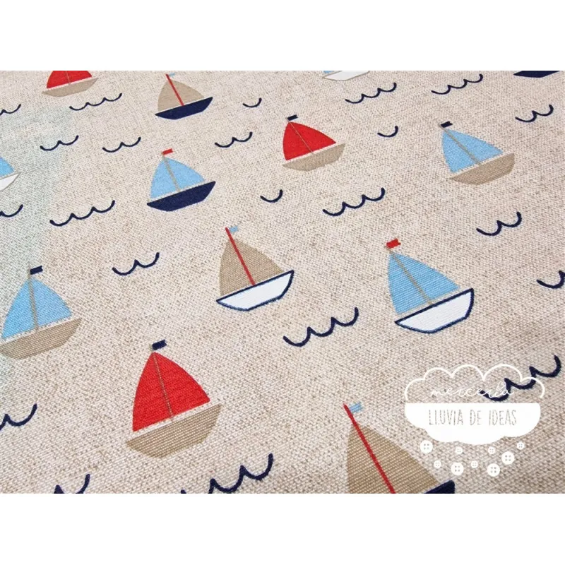 Mantelería antimanchas Barcos