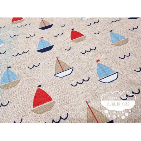 Mantelería antimanchas Barcos