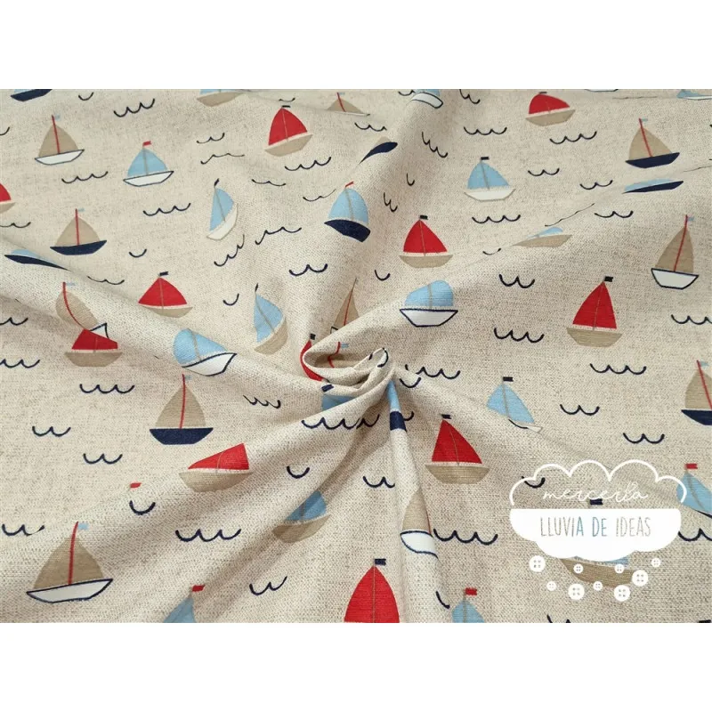 Mantelería antimanchas Barcos