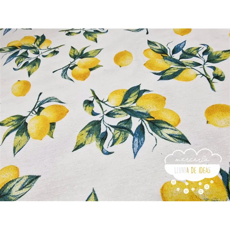 Mantelería antimanchas Limones