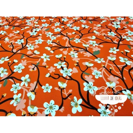 Stretch Oriental Flores