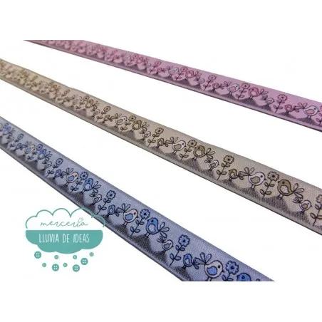 Tapacosturas infantil - Pajaritos 18 mm.