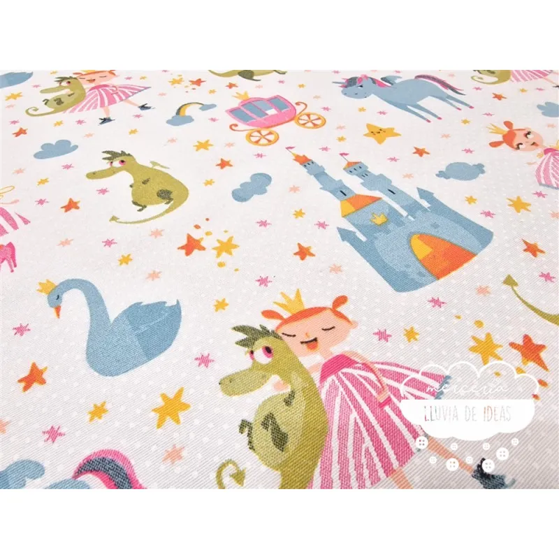 Loneta infantil Princesas