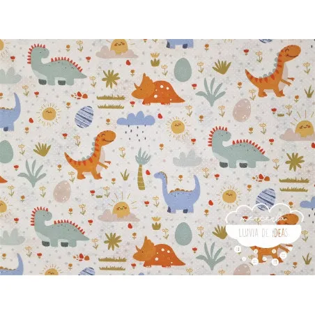 Loneta infantil Dinosaurios