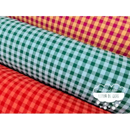 Seersucker vichy bicolor