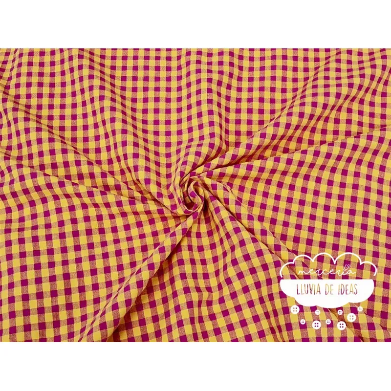 Seersucker vichy bicolor