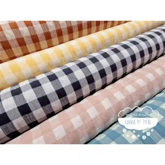 Seersucker vichy maxi