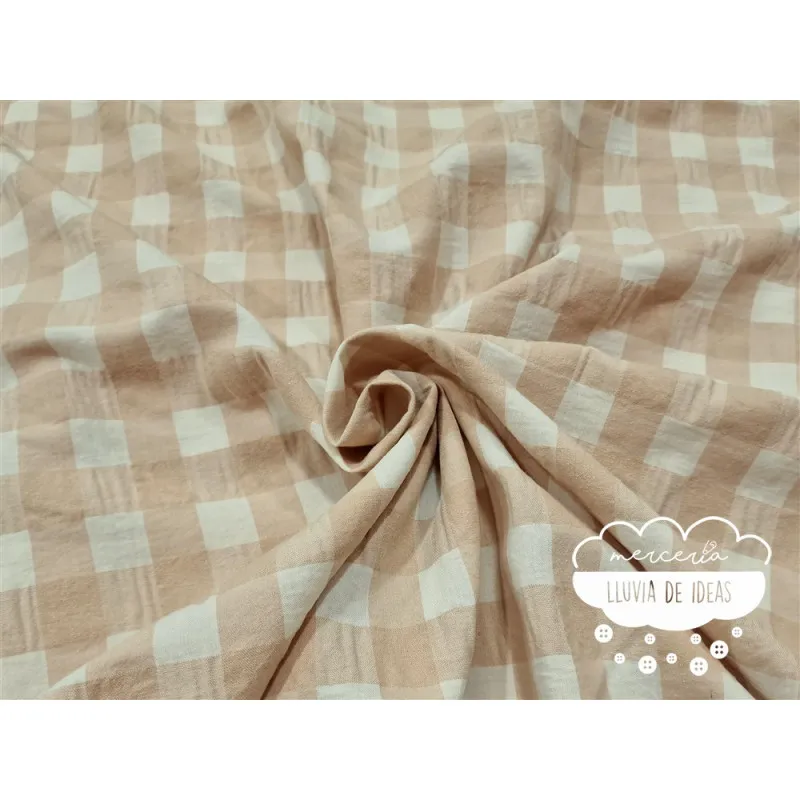 Seersucker vichy maxi