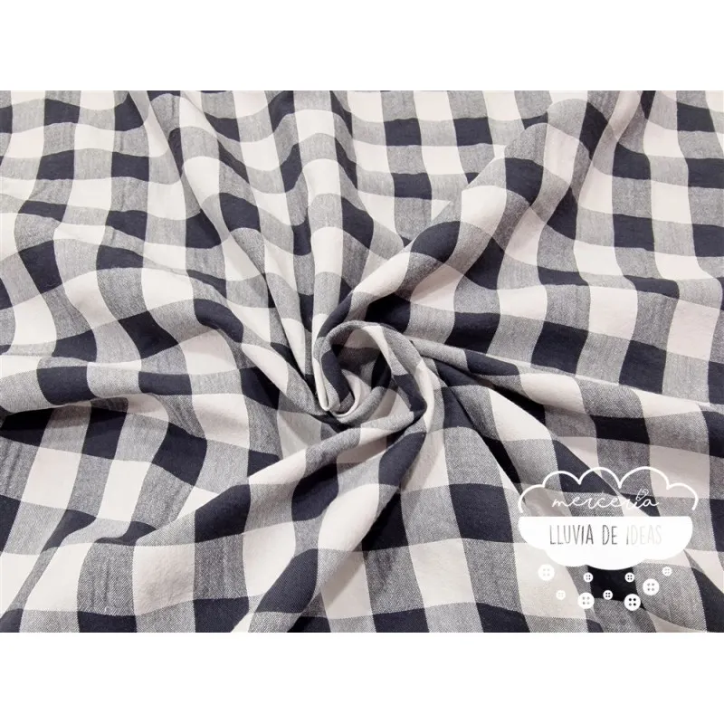 Seersucker vichy maxi