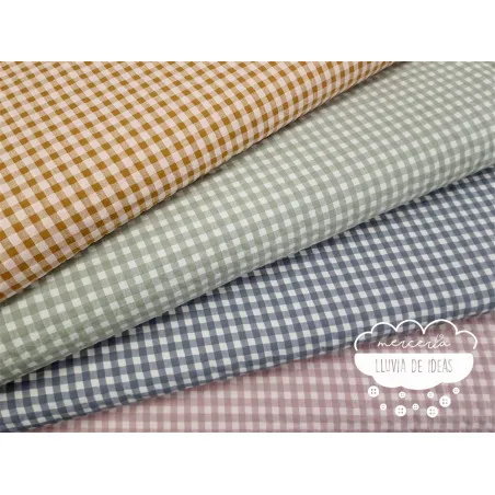 Seersucker vichy pastel