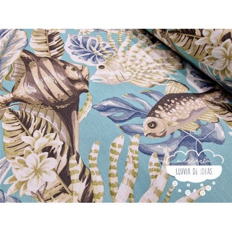 Mantelería antimanchas Océano