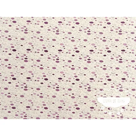 Algodón infantil Nubes púrpura