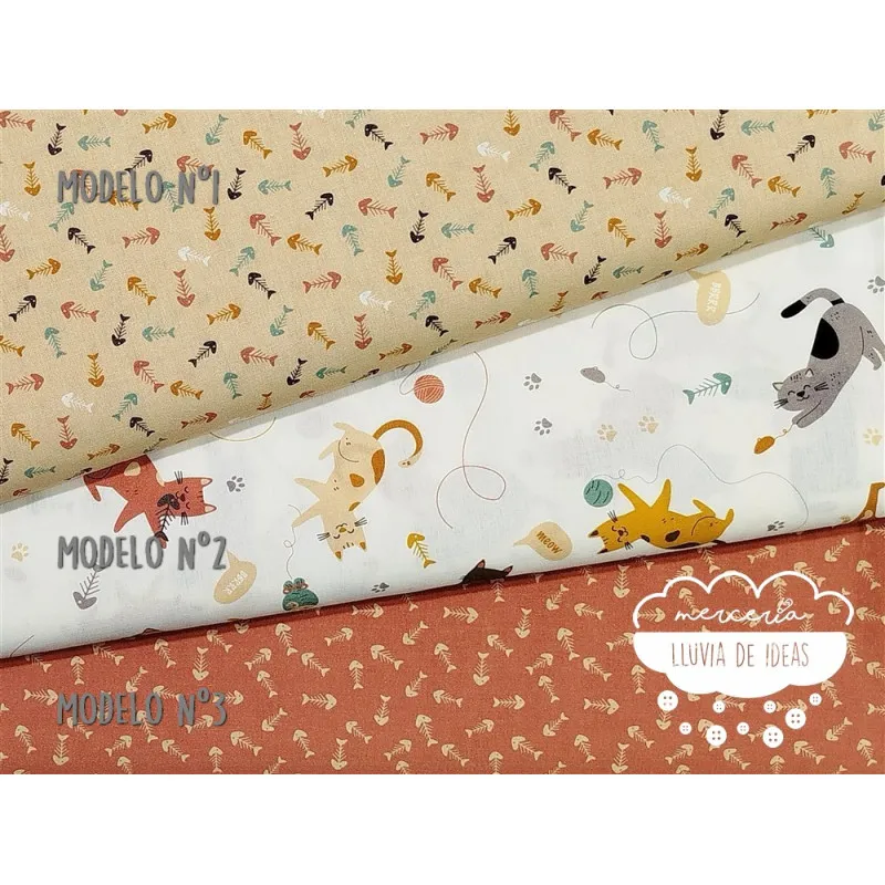 Algodón infantil Gatos y espinas