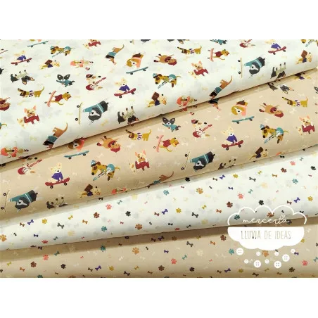 Algodón infantil Perros Fun