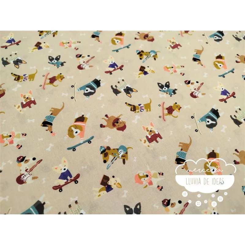 Algodón infantil Perros Fun