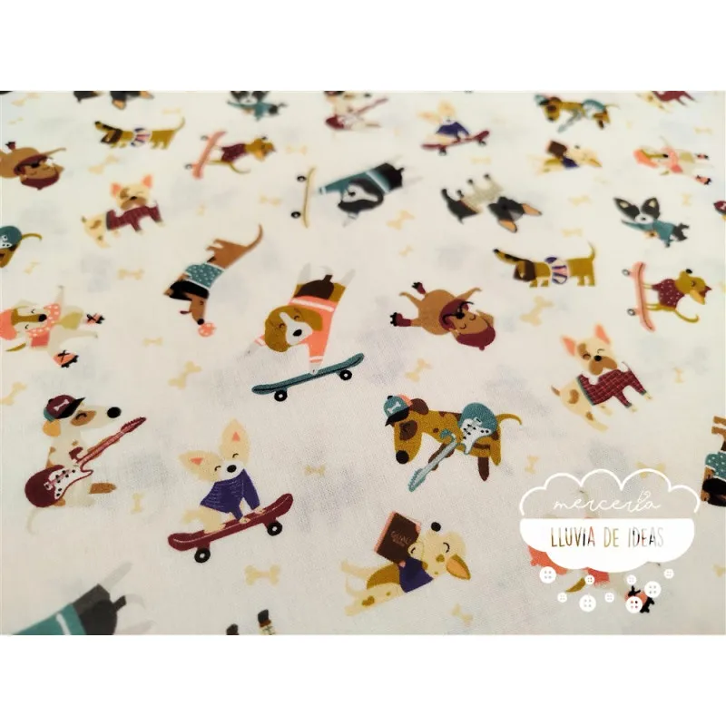 Algodón infantil Perros Fun