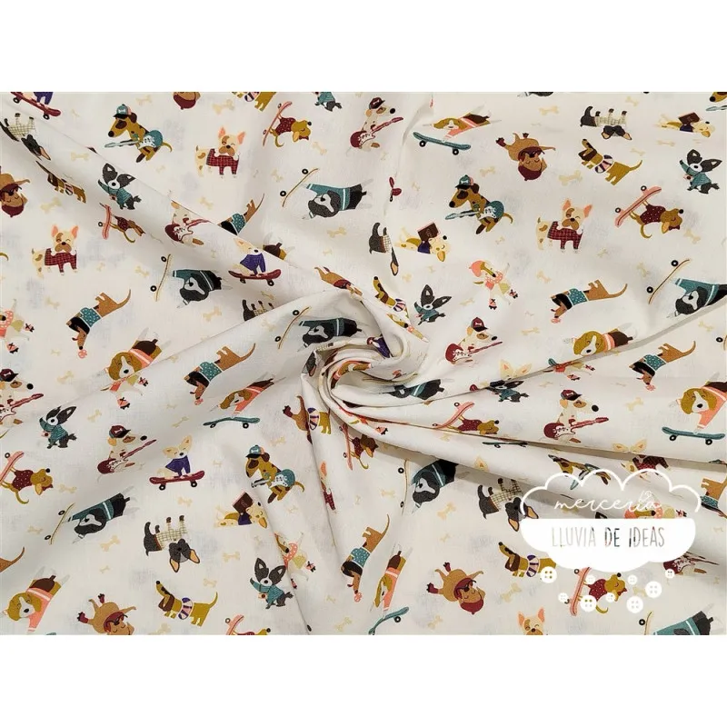 Algodón infantil Perros Fun