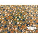Algodón estampado Flores Orange